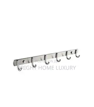 Stainless Steel 6 in 1 Hooks Rack