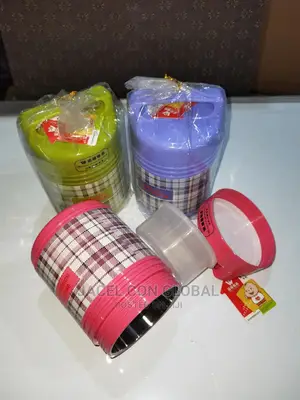 Plastic Food Flask With Transparent Inner Plate