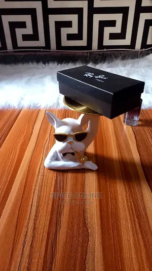 LU; Unique Dog Storage Tray Holder Masterpiece- Decoration