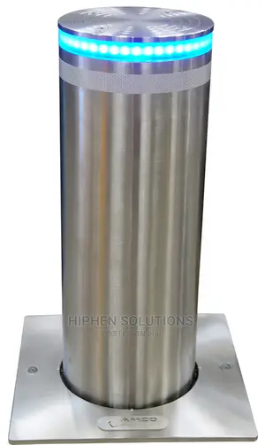Integrated Hydraulic Rising Bollard With LED Light Access Control