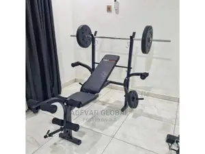 Weight Lifting Bench With 50kg Weights