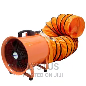 8" 200mm Portable Ventilation Fan With 5m Flexible Duct