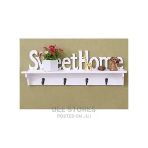 Sweet Home Corner Wall-Mounted Letter Hollow Shelf