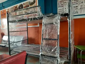 Metal Bunk Bed Black