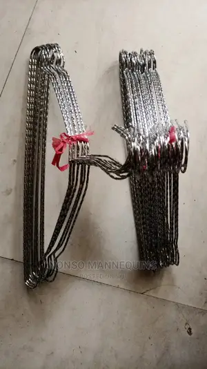 Silver Twisted Clothes Hangers
