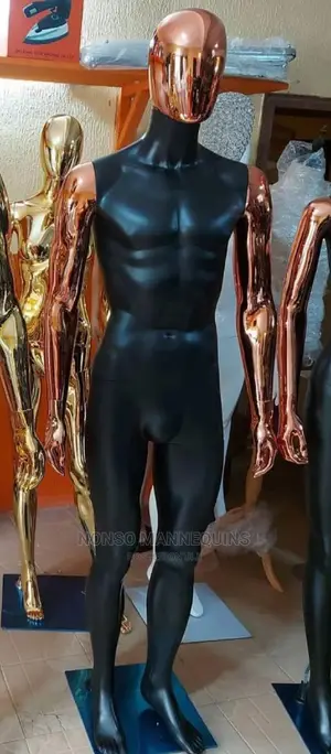 Matt Black Rose Gold Body Male Mannequin