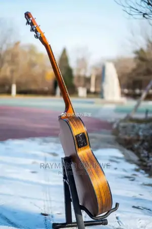 Pro Electro Acoustic Guitar With Bag and Strap With Cable
