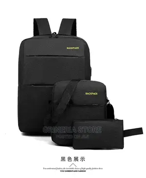 Backpack Available 3 in 1 Set