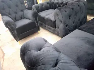 Quality 7 Seater Living Room Fabric Made Sofa Chair.