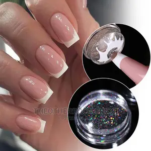 Silicone Transparent Nail Art Stamping Kit Manicure Template