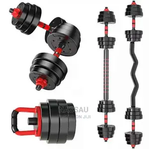 5 in 1 Pair of Adjustable Plastic Dumbbell ( 7.5kg Pair)
