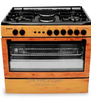 Scanfrost 4+2gas Cooker SFC 9425 Ng Wood Finish