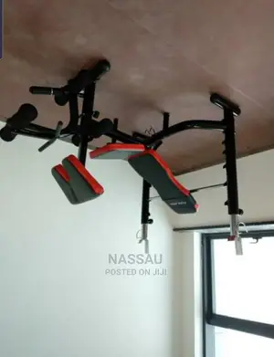 Commercial Bench Press Red and Black