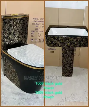 Original England Executive (Black Gold Flower) Wc Sets
