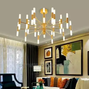 European Rod Tube Pipe Chandelier