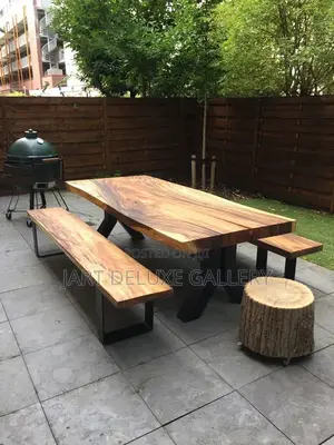 Metal Framed Wooden Out/Indoor Seats