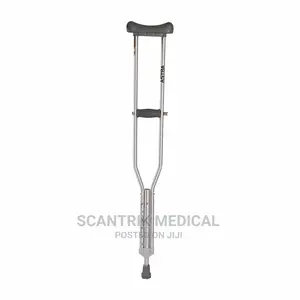 Adjustable Underarm Crutches Aluminium Armrest