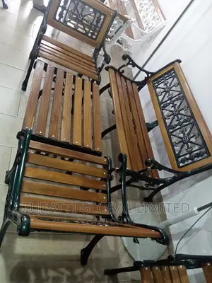 Metal Outdoor Chairs / Iron Wooden Garden Chair