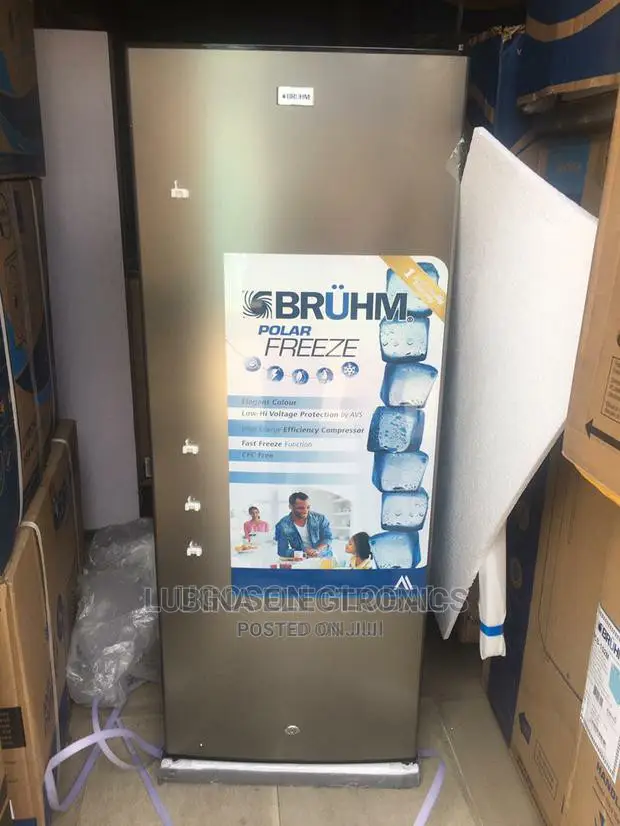 Brand New BRUHM UPRIGHT Freezer/External/Silver Colour