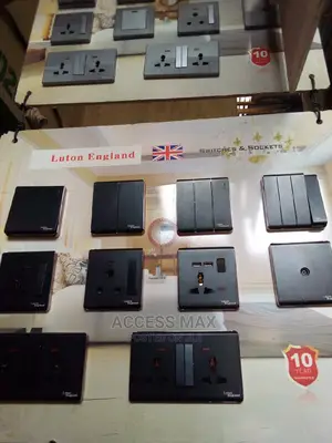 1gang 2gang 13 Socket. Black Socket and Switch