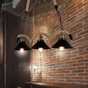 Loft Hemp Rope Vintage Pendant Light