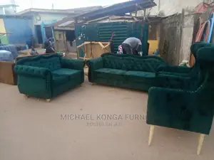 Modern 7 Seater Living Room Fabric Made Sofa Chair.