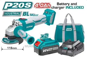 Li-Ion Cordless Angle Grinder 20V With Battery and Charger