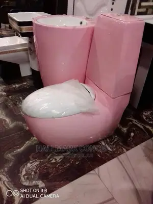Egg Shaped Water Closets With Stand Alone Basin.