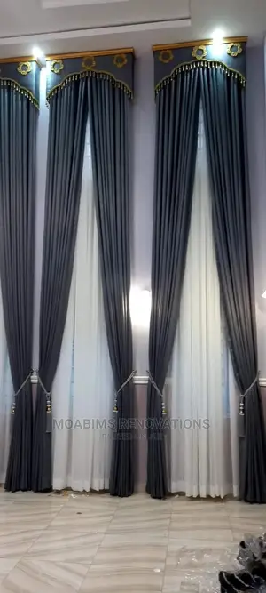 Luxury Grey Italian Fabrics Curtain