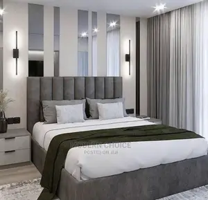 Modern 6 by 6 Padded Bed
