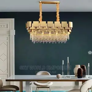 Crystal Designer Oval Chandelier