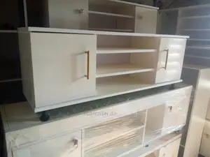 Solid Wood Tv Stand White With Golden Handle