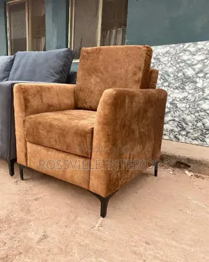 Single Seater Sofa With Wooden Legs