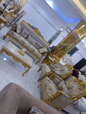 8 Seater Royal Sofa With Center Table and 2 Side Stools