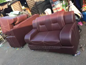 7 Seaters Executive Brown Leather Settee