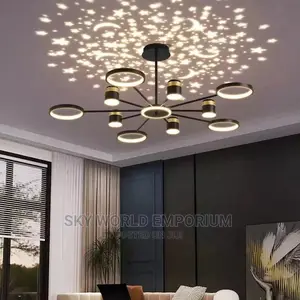 Star Moon Sky Atmosphere Projector Chandelier