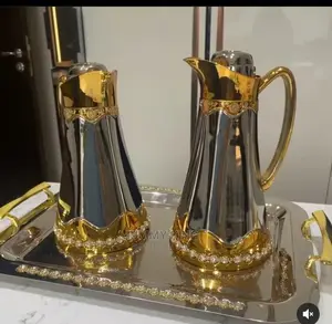 Stainless Steel Coffee Tea Kettle Vacuum Jug Golden