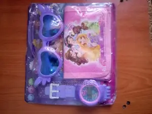Princess Kids Watch, Glass and Purse Accessories