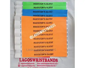 1000pcs of Mix Customize Tyvek Wristband From Lagoswristband