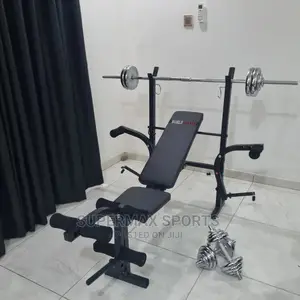 Weightlifting Set Dumbbells Barbel Bench Press