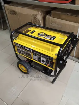 Brand New ELEPAQ 4.5kva/Key Start/Battery/With Tire/Yellow/