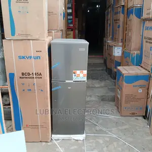 Brand New SKYRUN 168litter Double Door Fridge/External/Silve