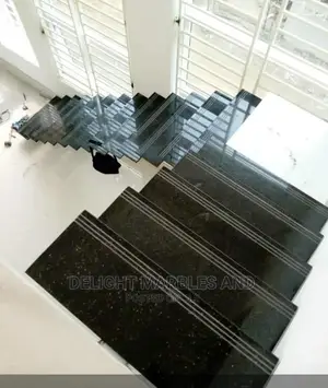Black Galaxy Imported Granites Staircase