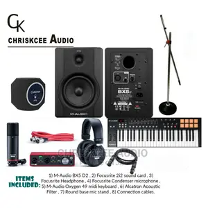 M-Audio Bx5 Complete Studio Equipments (Combo)