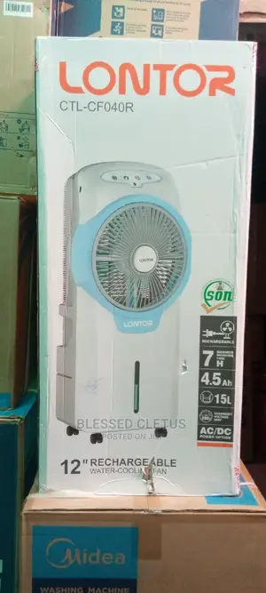 Lontorn 12" Rechargeable Water Cooling Fan