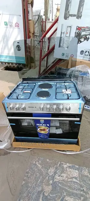 Brand New MAXI(4+2)4gas+2electric(60by90)Silver(Stainless)