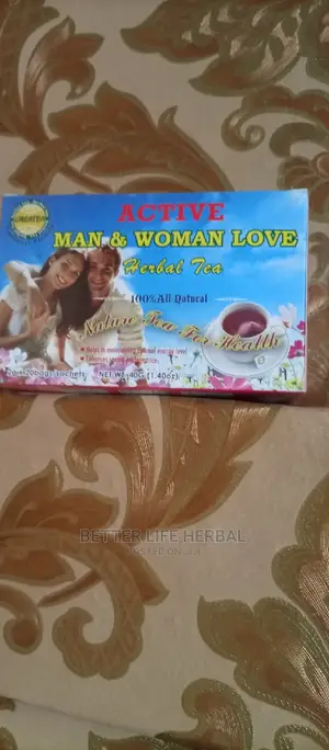 Active Man and Woman Love Herbal Tea