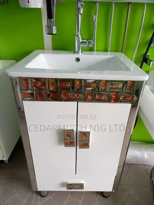 Mosaic White Cabinet Basin