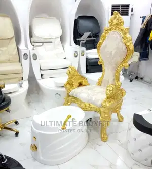 Brand New Gold Luxury Pedicure Chair Without Bowl