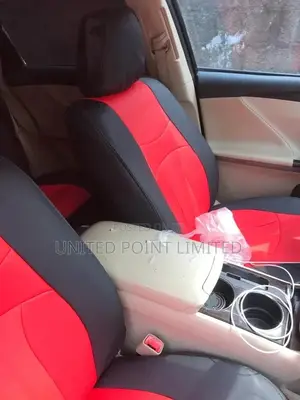 Plain Leather Seat Cover Red And Black